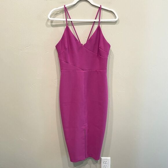 Likely Brooklyn Knee Length Dress Fuchsia Pink / Purple - Size: 6 - Picture 1 of 8